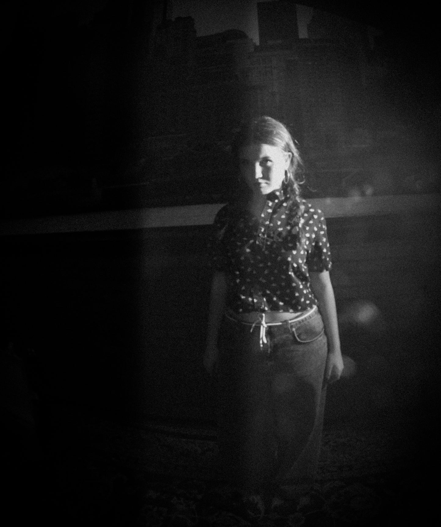 Florecita cropped button down