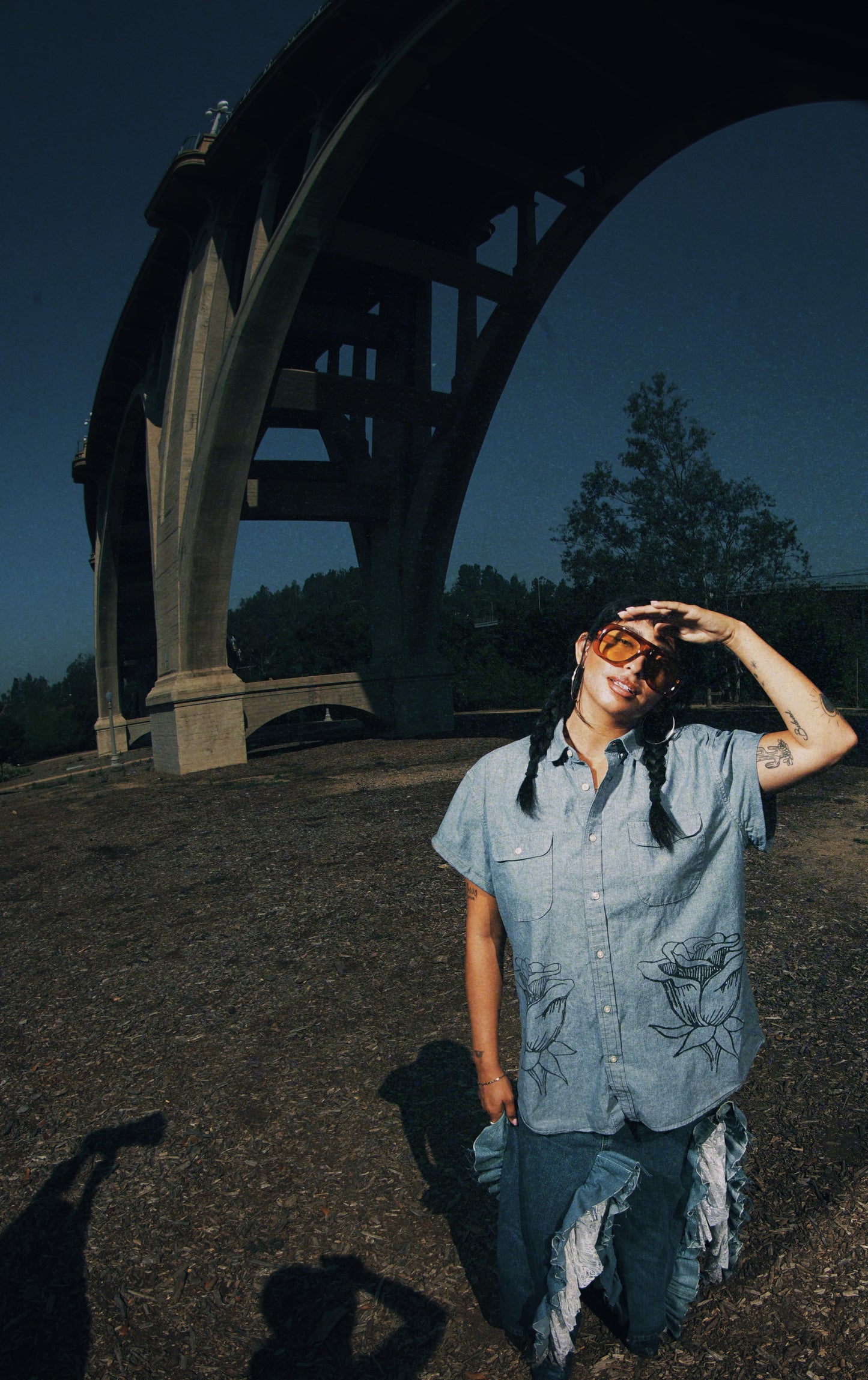 Denim Rosa button down