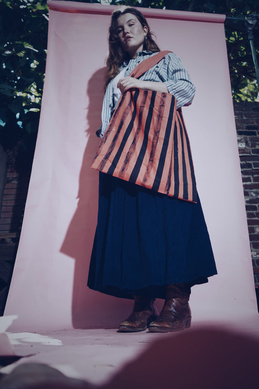 Katrina striped Tsuno bag
