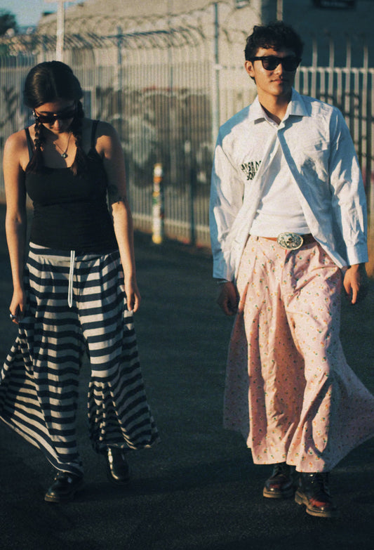 Ditsy floral palazzo pants