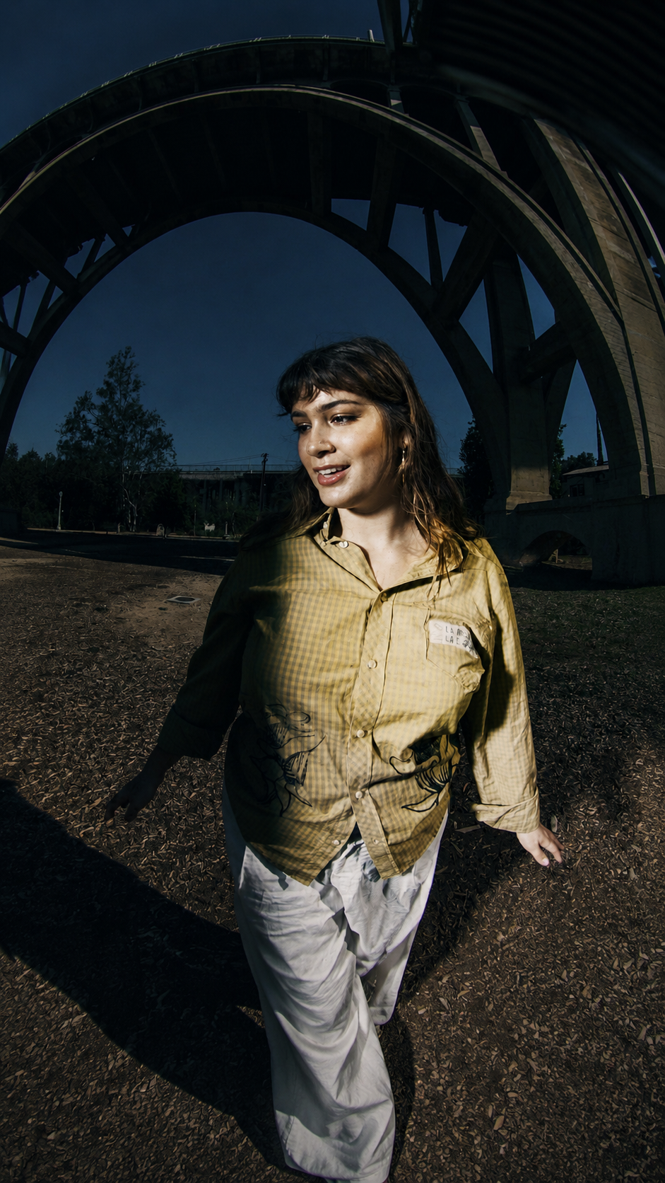 Gingham Rosa button down